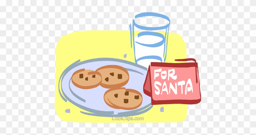 Chocolate Chip Cookies For Santa Royalty Free Vector - Chocolate Chip Cookies For Santa Royalty Free Vector #1361344