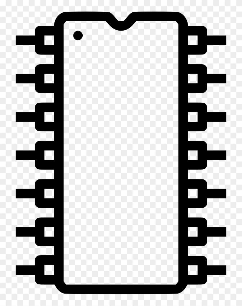 Computer Electronic Circuit Solicon - Integrated Circuit #1361349