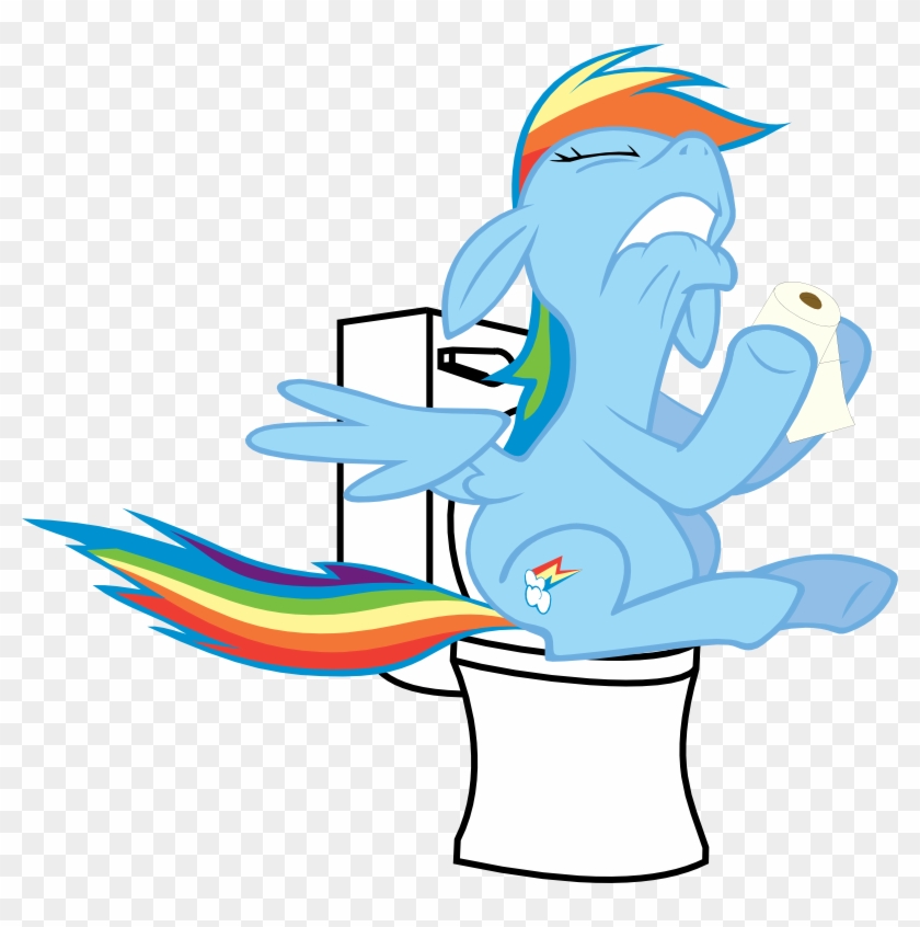 Rainbow Dash Pinkie Pie Applejack Twilight Sparkle - Rainbow Dash Toilet #1361380