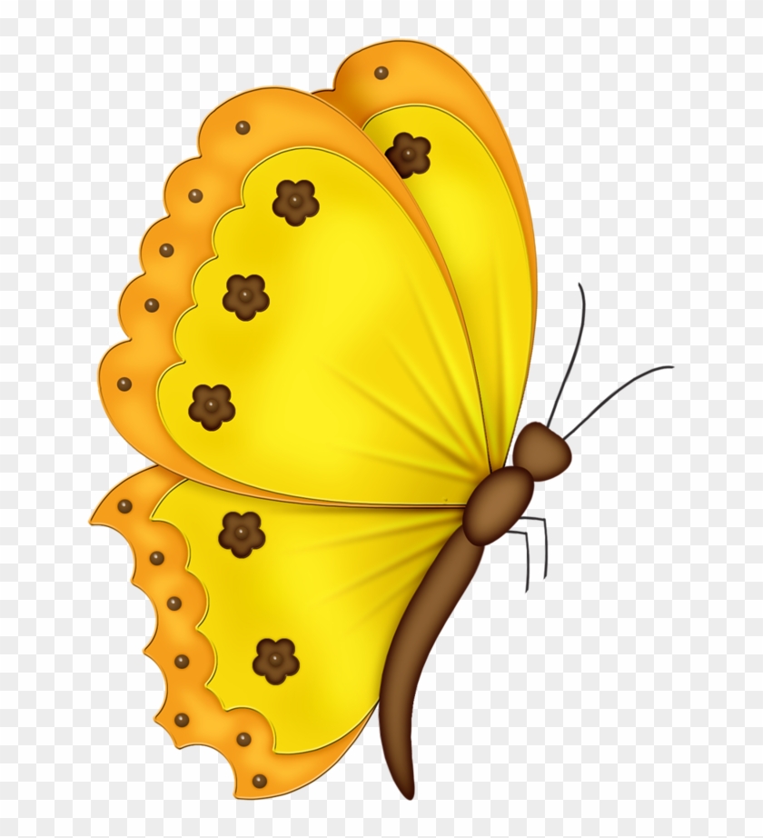 Butterflies°• - ‿✿⁀ - Borboletas Amarelas Desenho Png #1361429