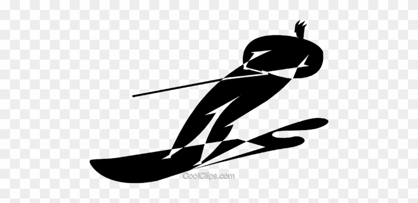 Water Skiing Royalty Free Vector Clip Art Illustration - Illustration #1361509