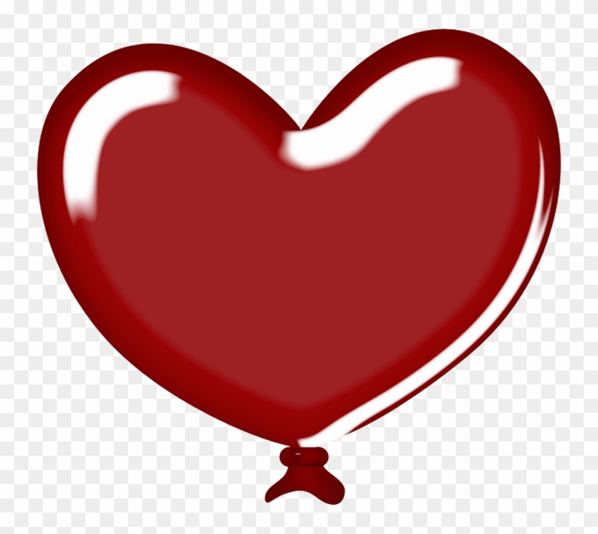 Jss Mouse Balloon Heart 2 Red - Clip Art #1361541