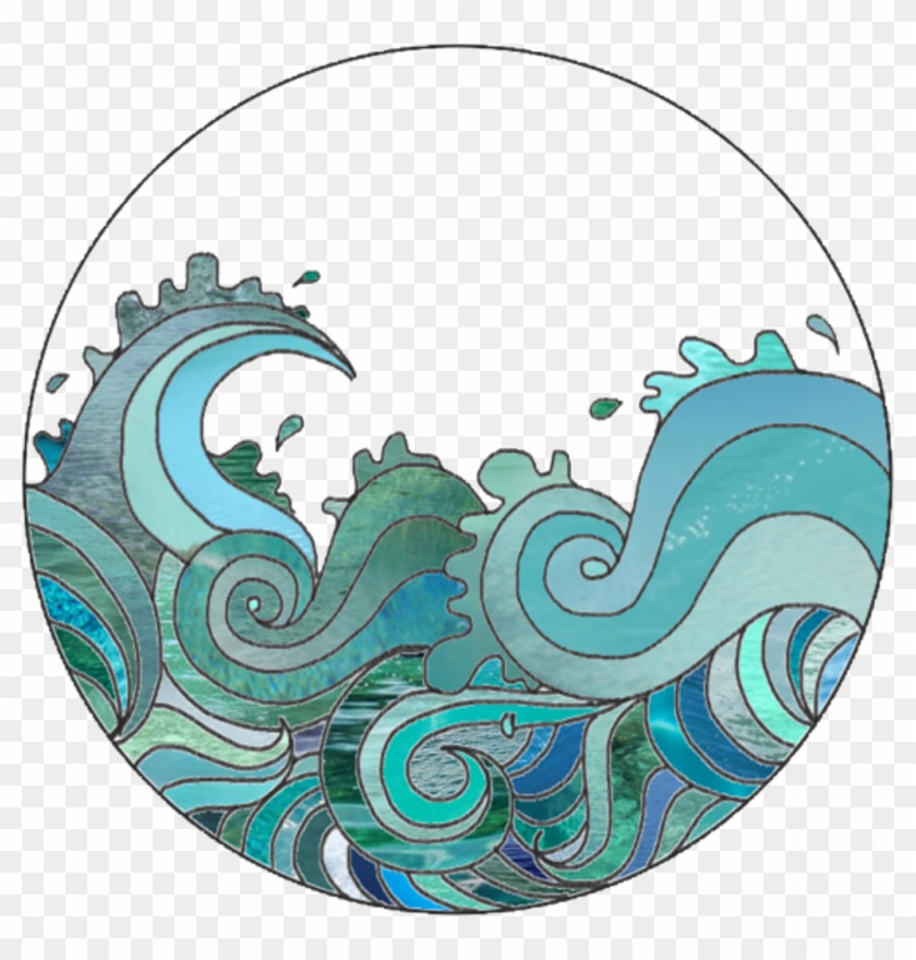 Ceiaxostickers Tumblr Transparent Aesthetic Indie Boho - Drawing Waves #1361561