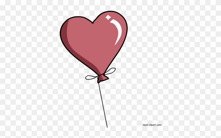 Heart Balloon, Free Clipart Image In Png Format - Clip Art #1361560