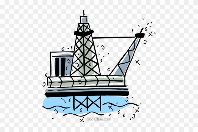 Offshore Drilling Platforms Royalty Free Vector Clip - Offshore Drilling Platforms Royalty Free Vector Clip #1361682