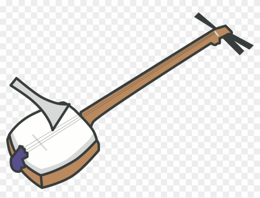 Plucked String Instrument Shamisen Traditional Japanese - Shamisen Clipart #1361781