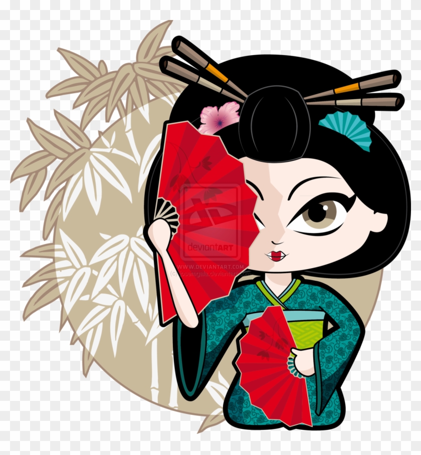 Robes Drawing Geisha - Geisha Transparent Background #1361793