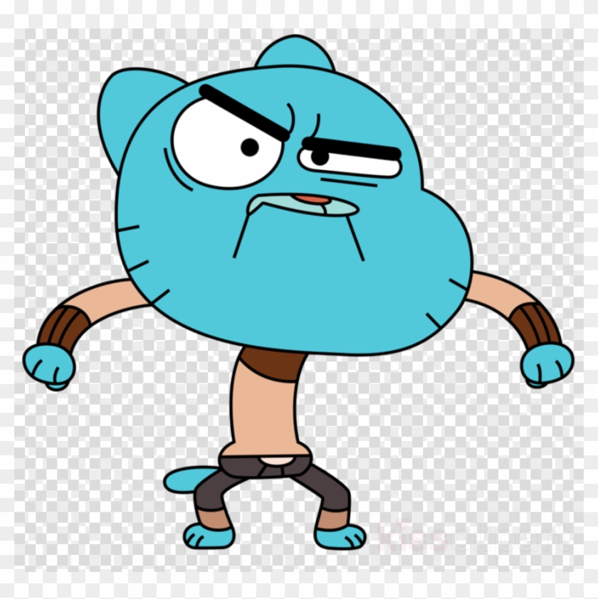 Gumball Watterson Running - Gumball Scared Png,Gumball Png - free  transparent png images 