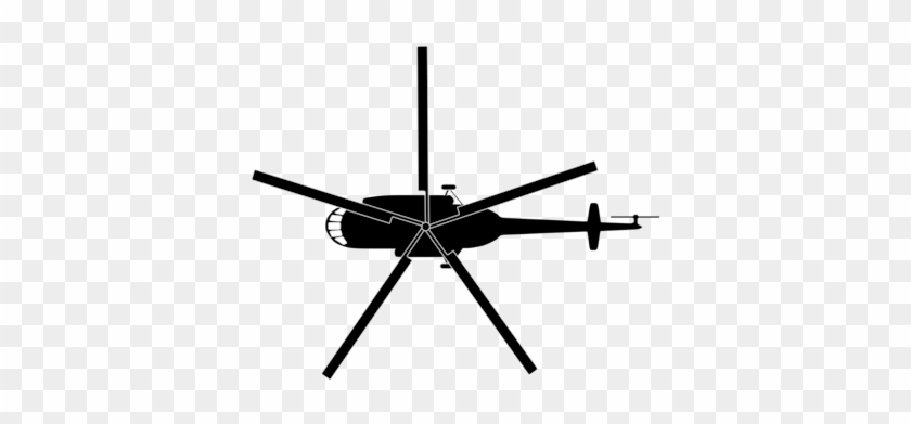 Helicopter Mil Mi 17 Mil Mi 8 Airplane Top View - Helicopter Top View Vector #1362125