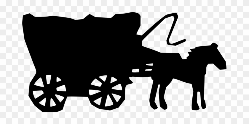 Stagecoach Horse Drawing American Frontier Carriage - Stagecoach Silhouette #1362168