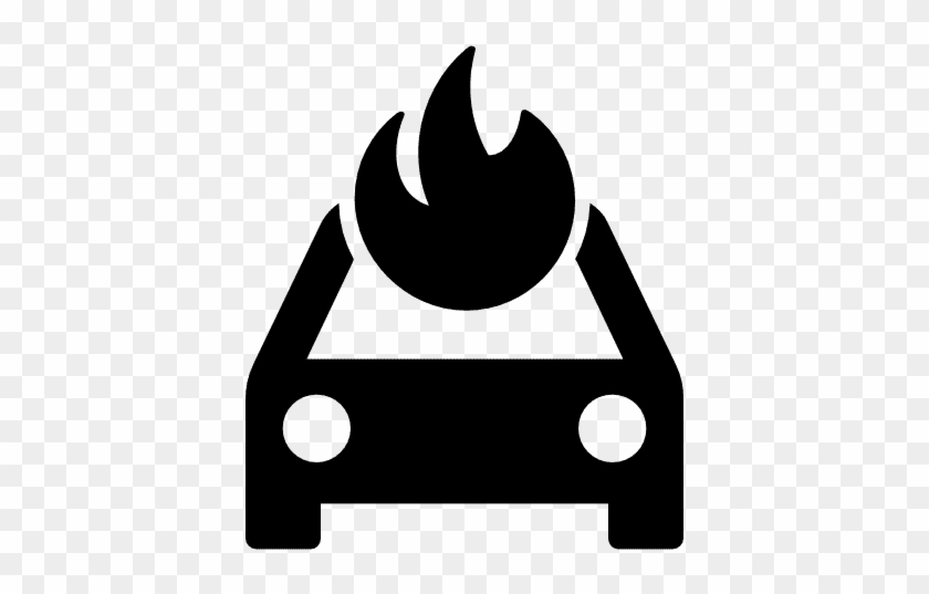 If You Are Looking For H Http - Car On Fire Icon #1362241