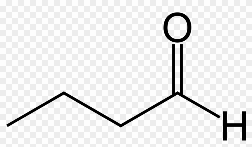 Butanal Skeletal Formula #1362247