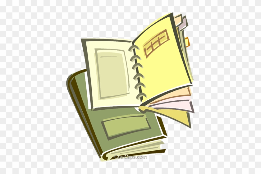 Notebook Royalty Free Vector Clip Art Illustration Document Full