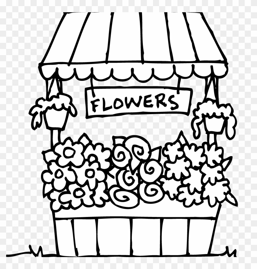 Bluebonnet Flower Coloring Page Flower Jpg Freeuse - Flower Shop Coloring #1362356
