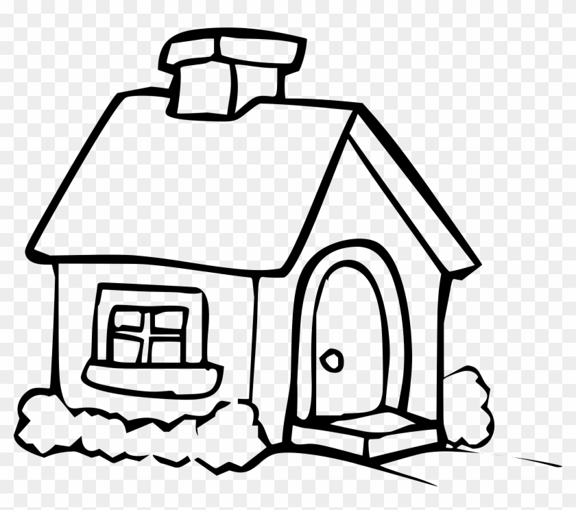 Hut Clipart Big House - Colouring In Pages Household Items #1362362