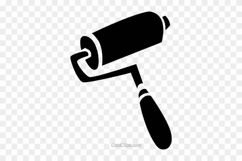 Paint Roller Royalty Free Vector Clip Art Illustration - Rolo De Pintura Vetor #1362371