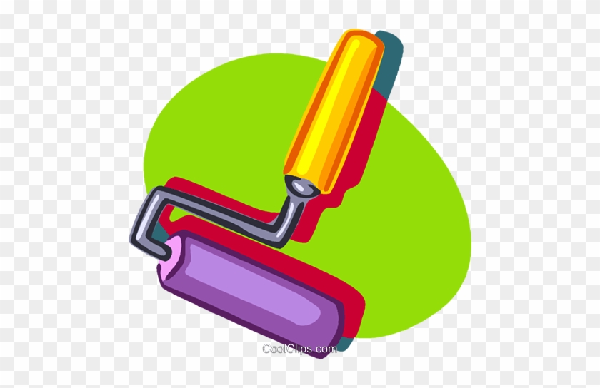 Paint Roller Royalty Free Vector Clip Art Illustration - Illustration #1362375