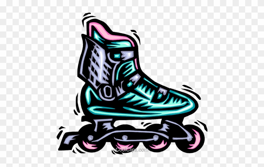 Roller Clipart Rollerblades - Roller Blades Clip Art #1362389