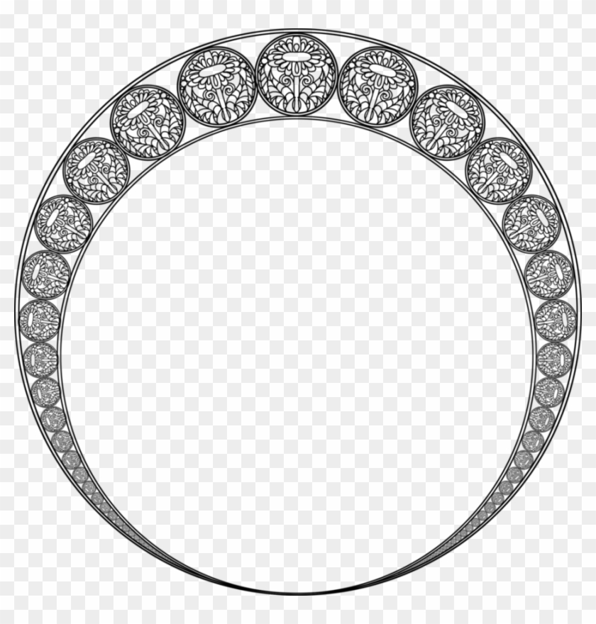 Vintage Replica Borderart 2a By Bnspyrd On Deviantart - Art Nouveau Frame Circle #1362482