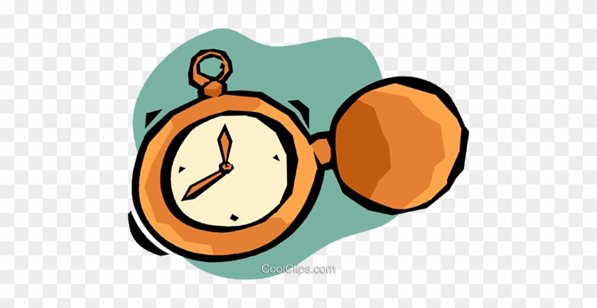 Pocket Watch Royalty Free Vector Clip Art Illustration - Illustration #1362526