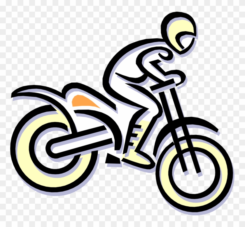 Motocross Royalty Free Vector Clip Art Illustration - Motocross Royalty Free Vector Clip Art Illustration #1362622