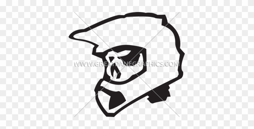 Skeleton Motocross Helmet - Motocross Helmet Drawing #1362623