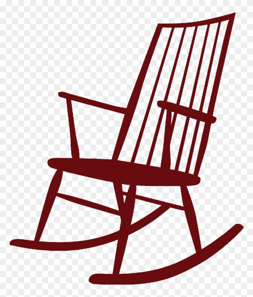 Red Rocking Chair Clipart #1362832