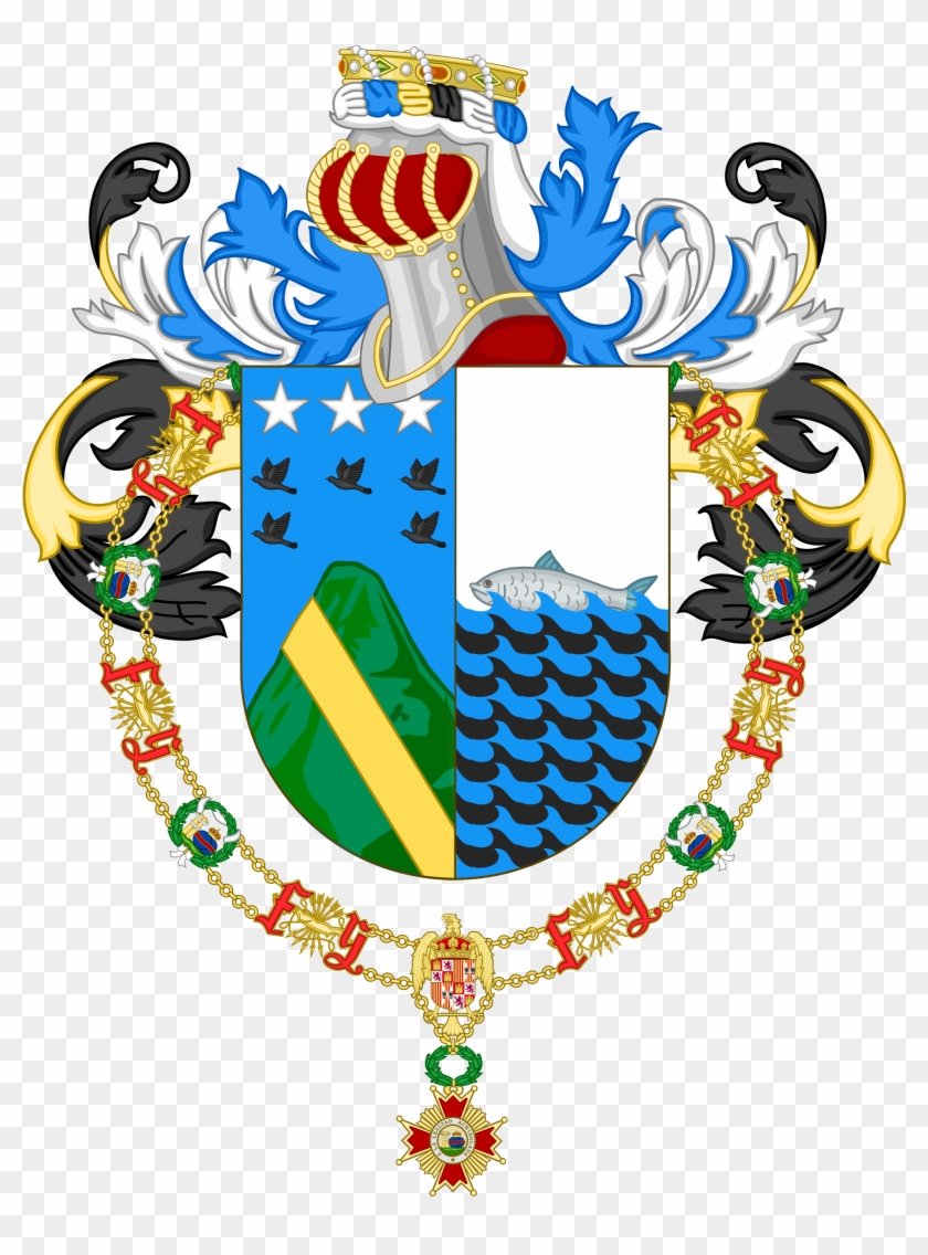 Honours - Coat Of Arms With Order Of Isabella #1362840