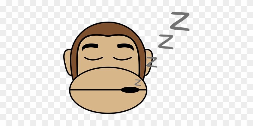 Sleeping Monkey Cliparts - Vektor Monyet #211403