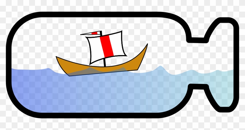 Ship In A Bottle Clipart #211423