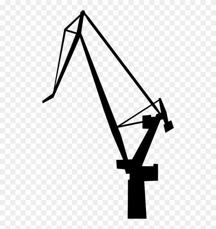 Port - Clipart - Crane Silhouette Png #211427