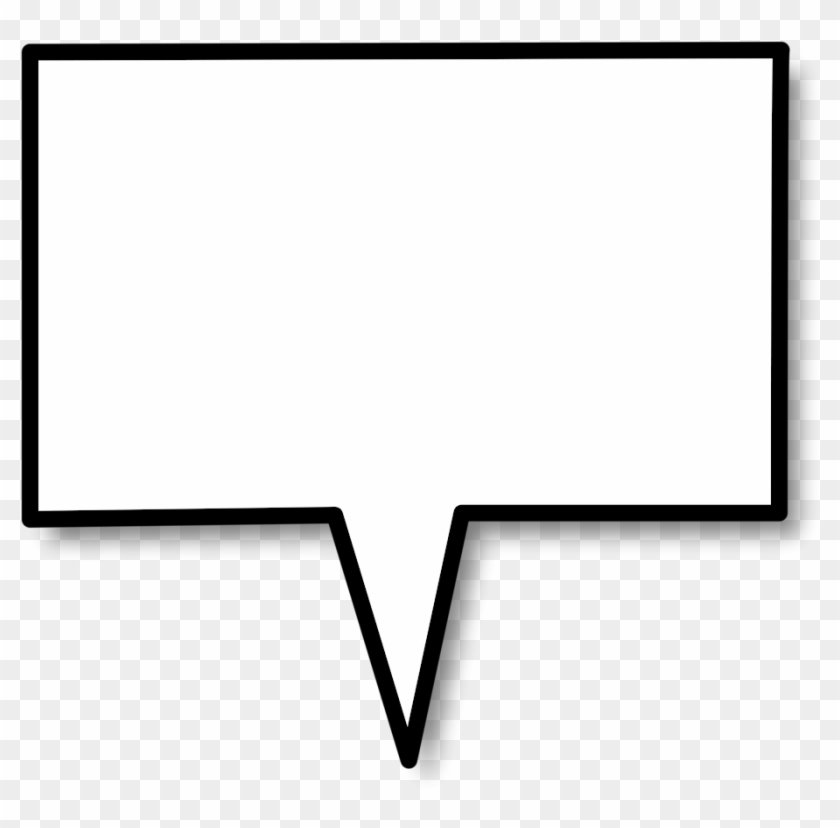 Square Clipart Speech Bubble - Square Speech Bubble Png #211459