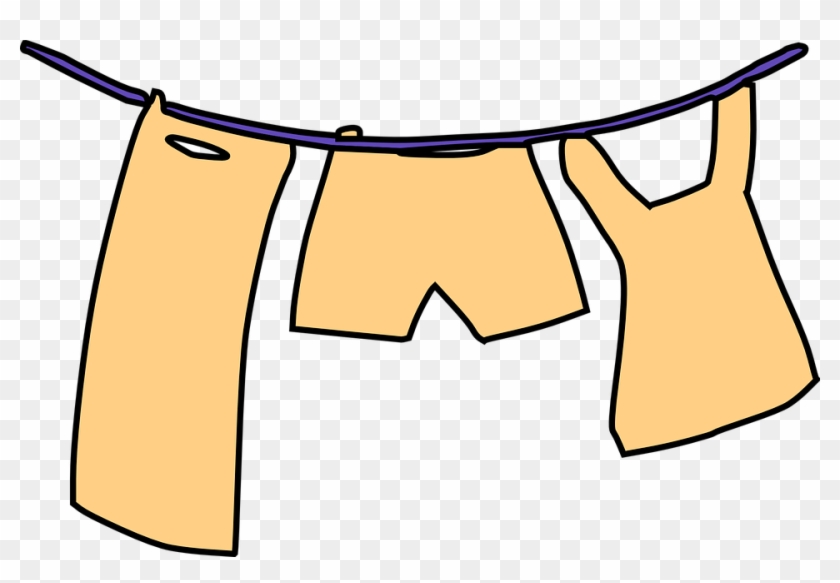 Laundry Hanging Clip Art - Hanging Laundry Clipart #211504