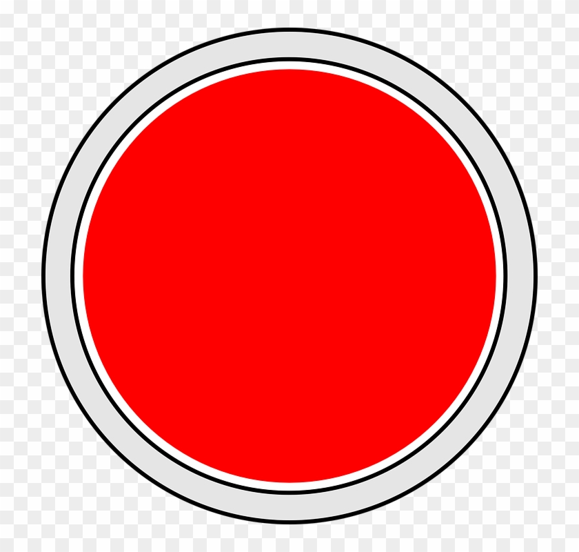 Arcade Button Clip Art - Button Icon Red #211604