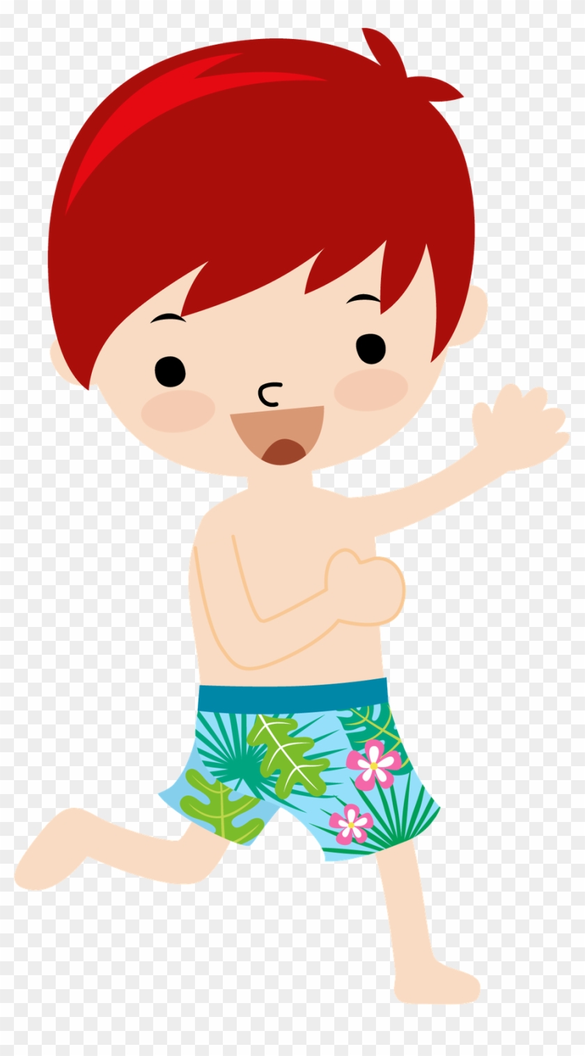 Say Hello Pool Partiessummer Beachpreschool - Menino Na Praia Png #211630