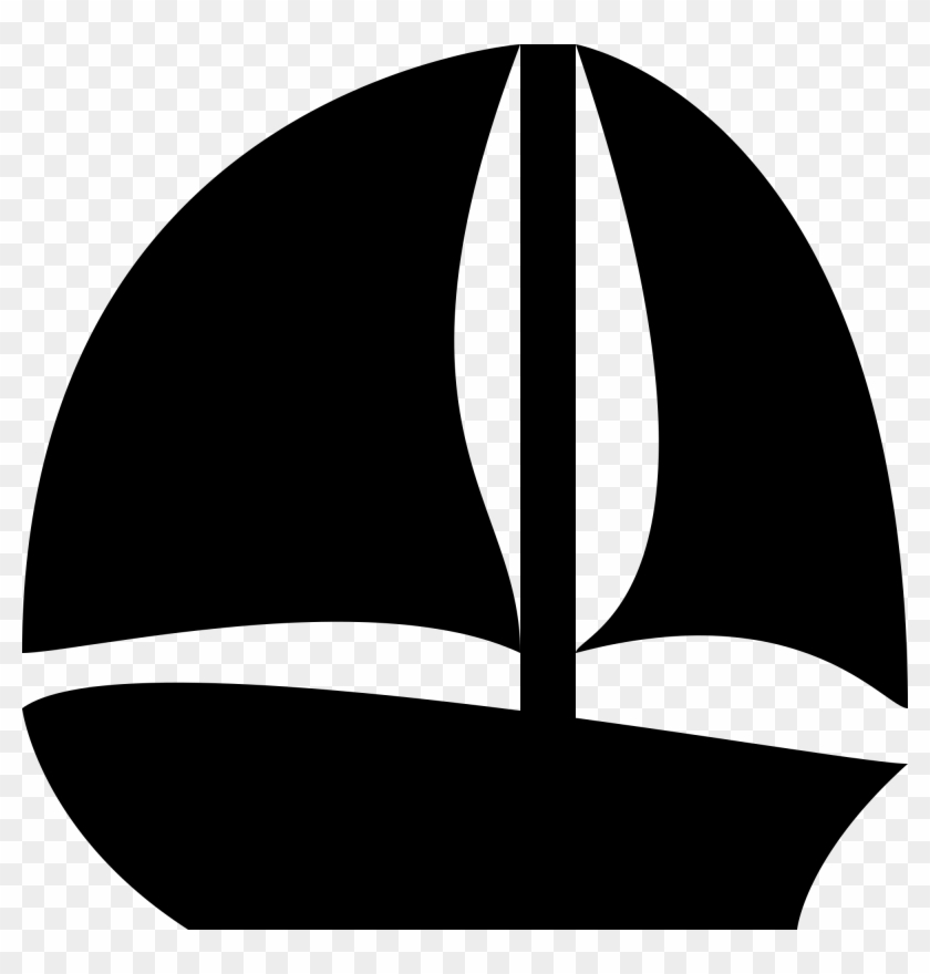 Simpleicons Places Sailboat Black Silhouette - Boat Png Icon #211762