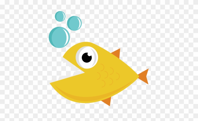 Hungry Fish Svg Cut File For Scrapbooking Fish Svg - Cartoon Fish Svg #211875