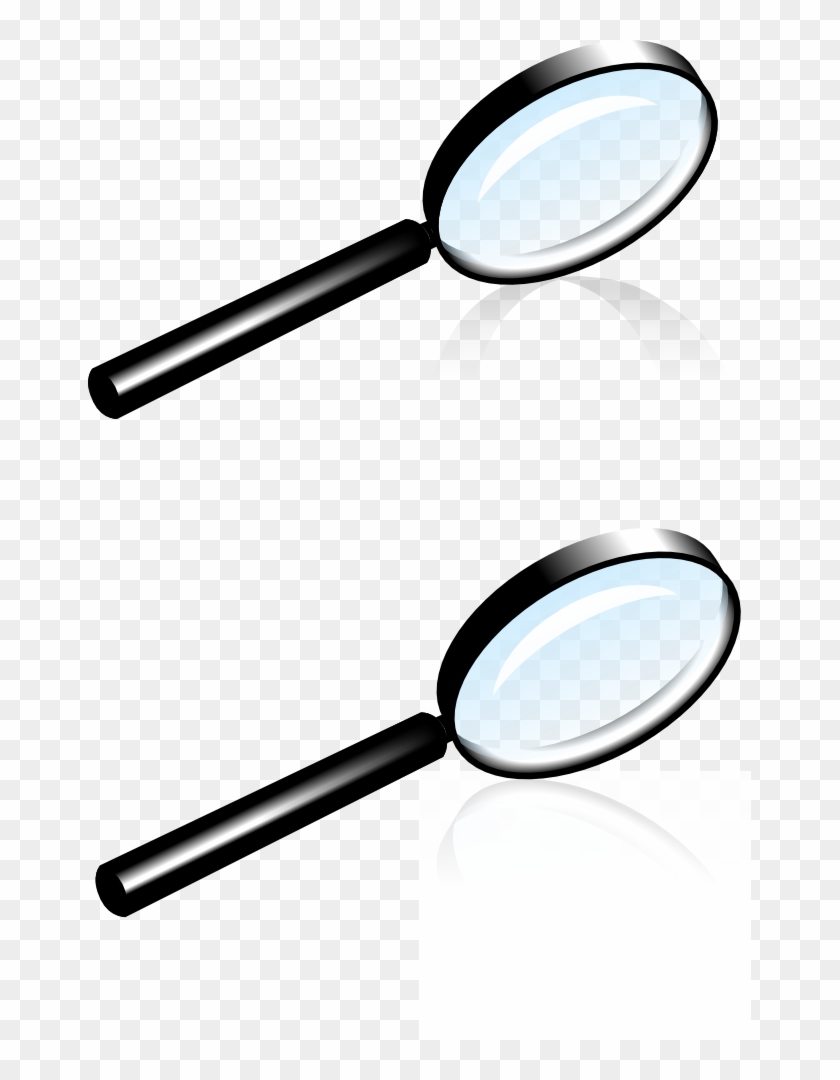 Free Vector Magnifying Glass Lens Clip Art - Magnifying Glass Clip Art #211944