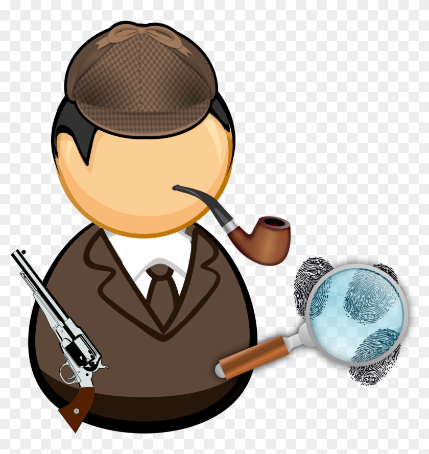 This Free Icons Png Design Of Detective With Pipe And - Icone Detetive Png #211963