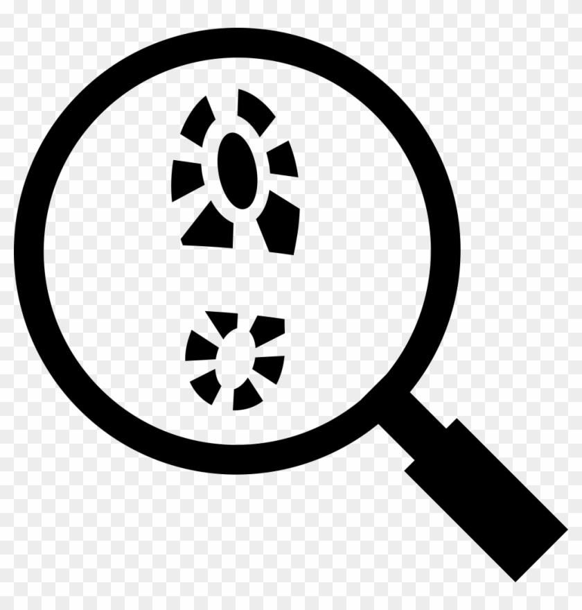 Footprint And Magnifying Glass Comments - Magnifying Glass Icon Transparent #211977