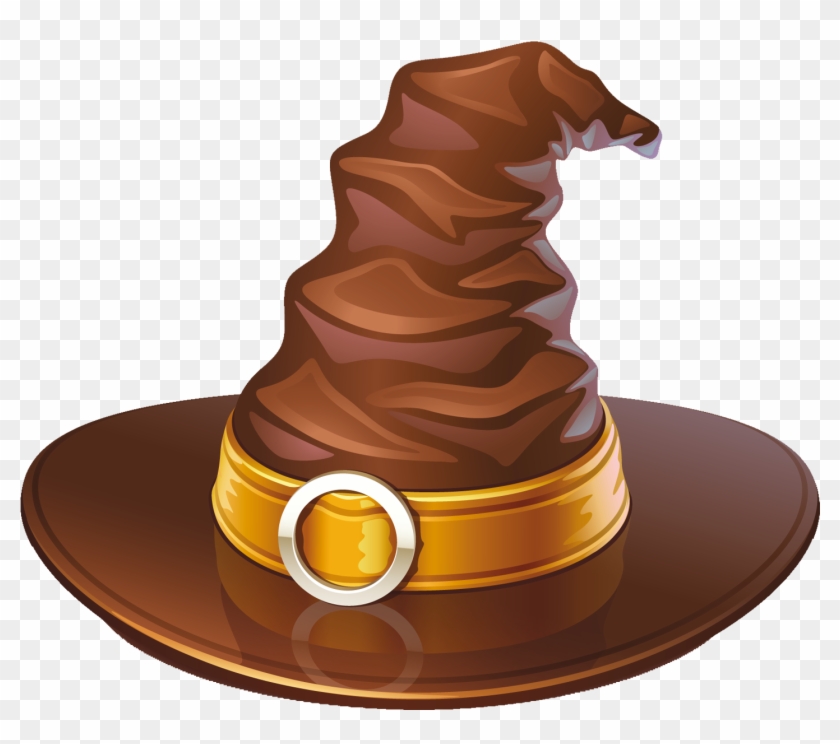 Brown Hat Cliparts - Transparent Witches Hat Clipart #212053
