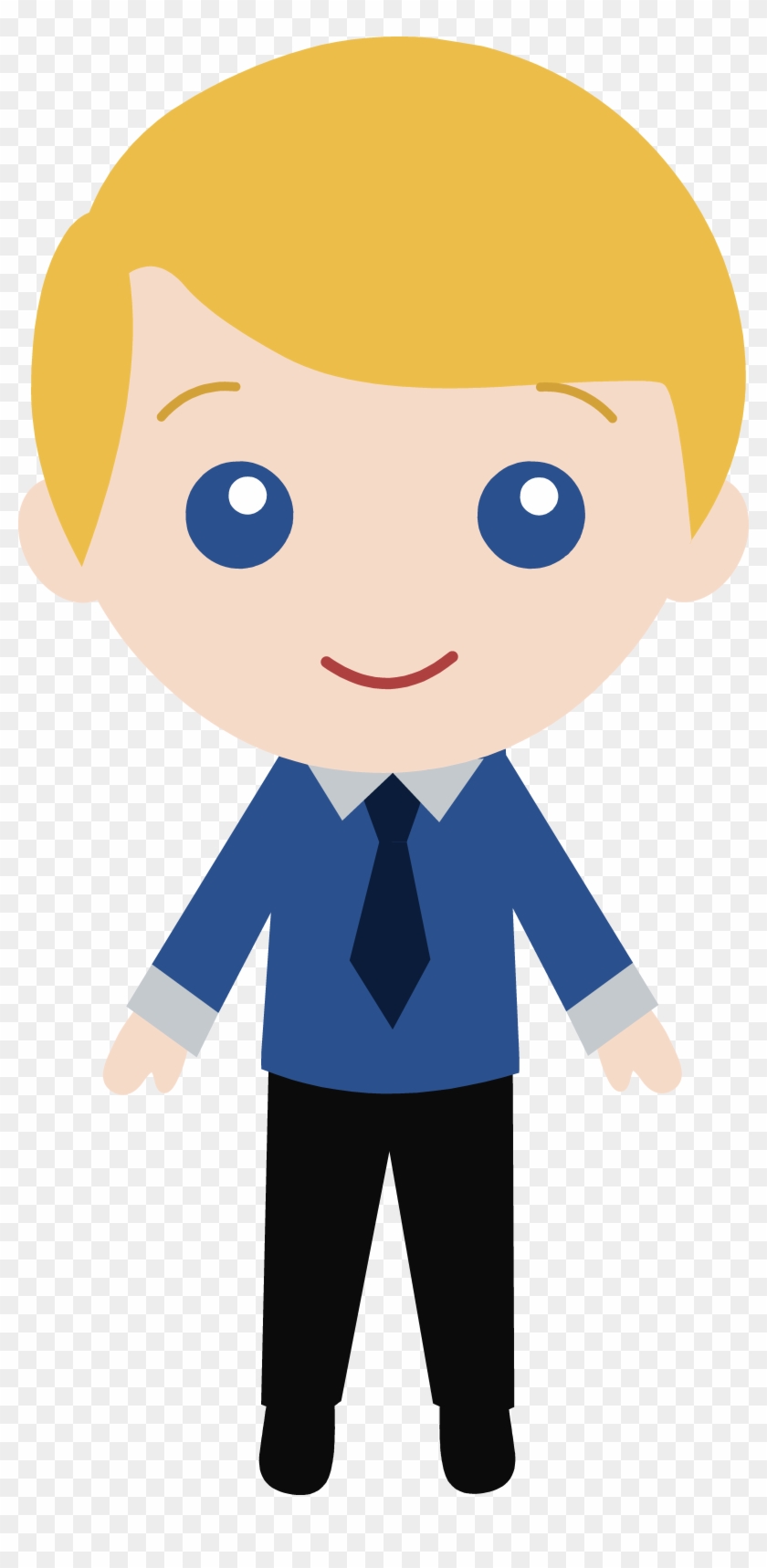 Little Guy Wearing A Suit - Blonde Boy Clip Art #212157