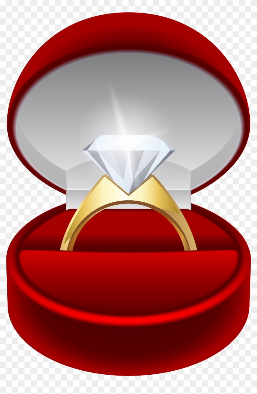 Engagement Ring Png Transparent Clip Art Image - Engagement Ring Clipart Png #212165