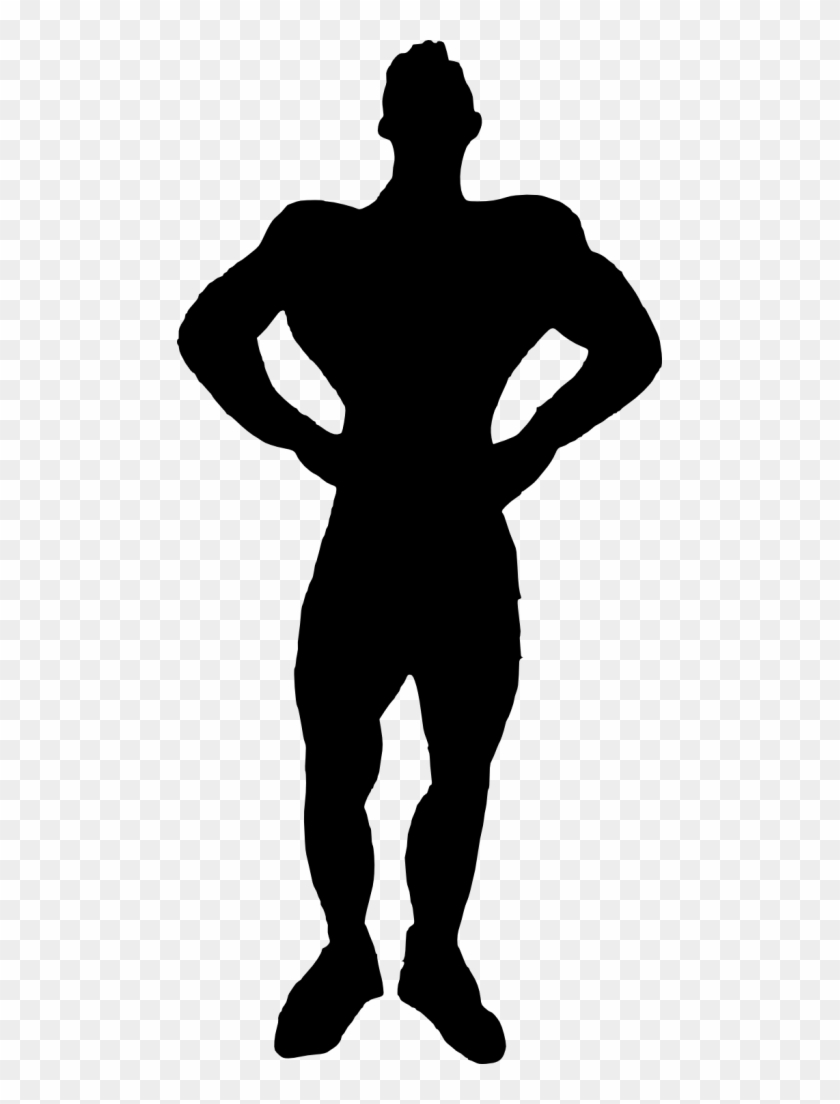 Muscle Man Silhouette - Men In Suit Silhouette #212288