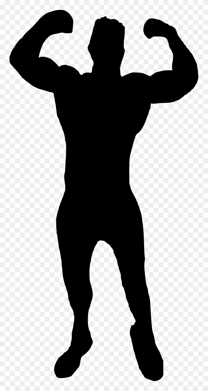 Free Download - Muscle Man Silhouette Png #212292