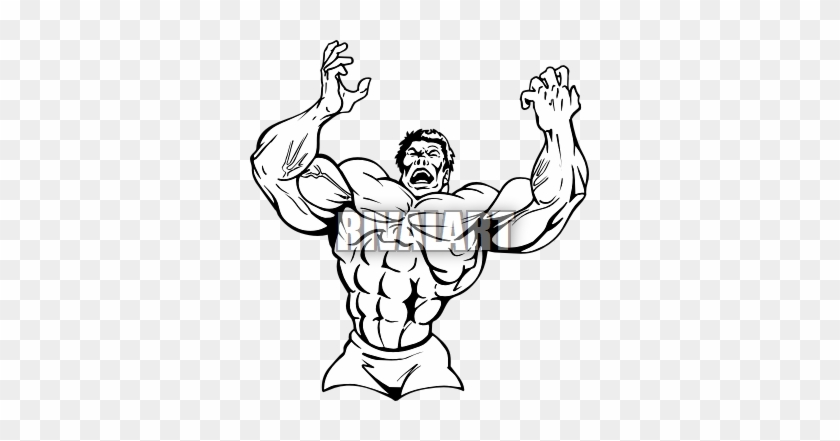 Bodybuilder Clip Art Clipart - Cartoon #212325