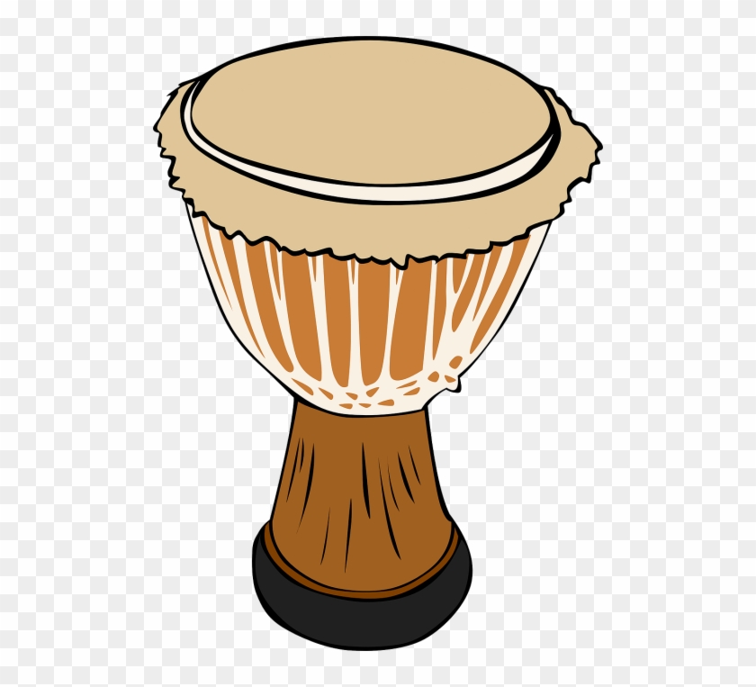 Free Vector Djambe Drum Clip Art - African Drum Clip Art #212330