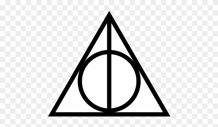 The Cloak Of Invisibility, The Elder-wand, And The - Deathly Hallows Symbol #212384