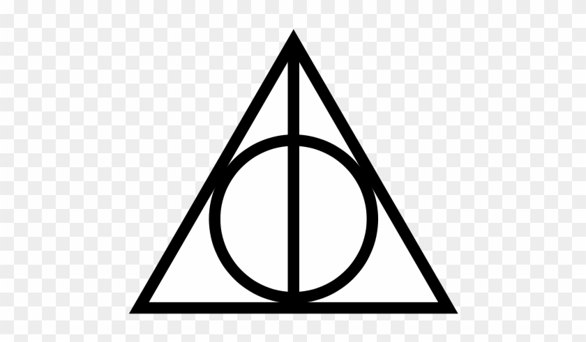 The Cloak Of Invisibility, The Elder-wand, And The - Deathly Hallows Symbol #212384