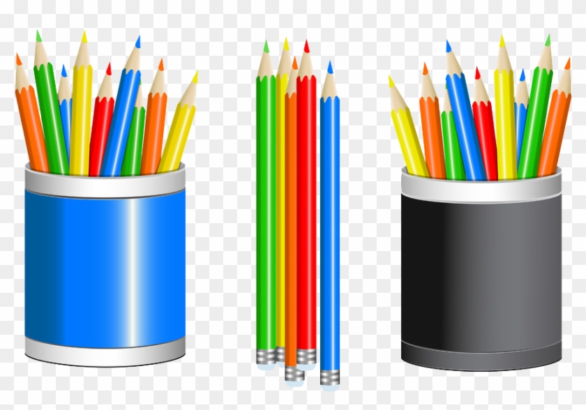 Colored Pencil Cup Drawing Clip Art - Pencil #212458